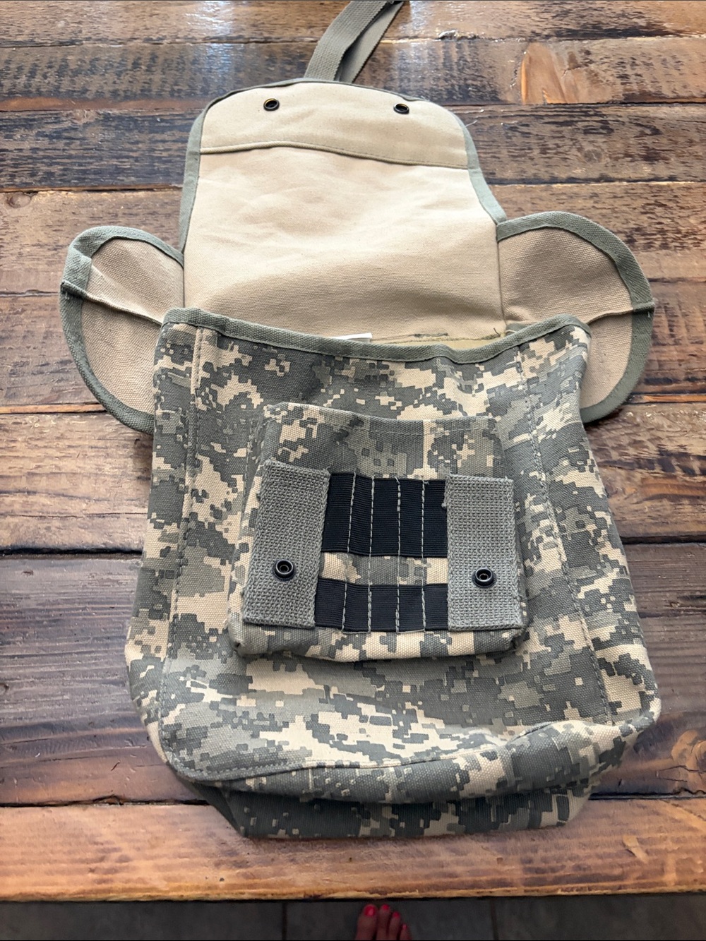 Men's Digital Camo Crossbody Bag - Olive Green - Picture 3 of 4
